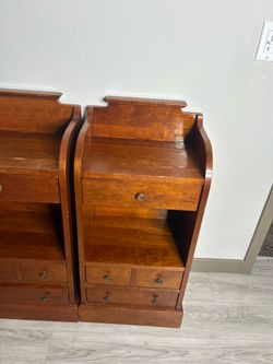 Two wooden drawers