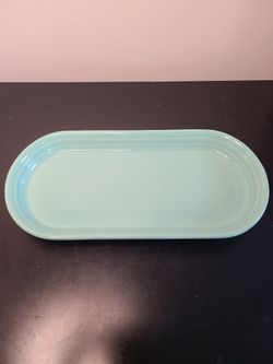 Homer Laughlin Fiesta Serving Platter In Sea Mist Green Color