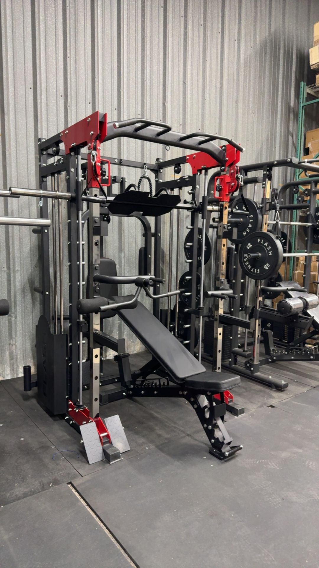 Flash F40 All In one smith machine combo new in box ✅📦 Weights Barbell bench squat rack chest press