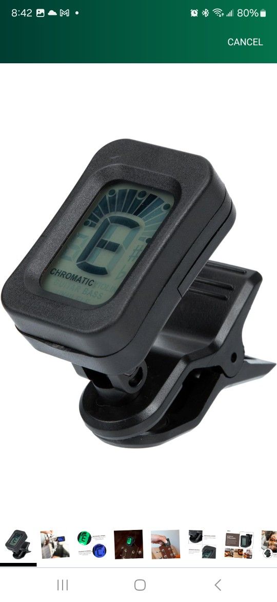 GUITAR TUNER CLIP ON