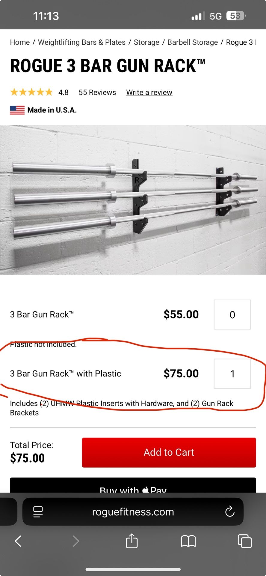Rogue Brand Barbell Racks