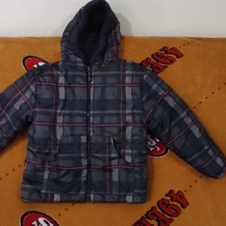 Boys Reversible Jacket Size 6  Sherpa Lined $15