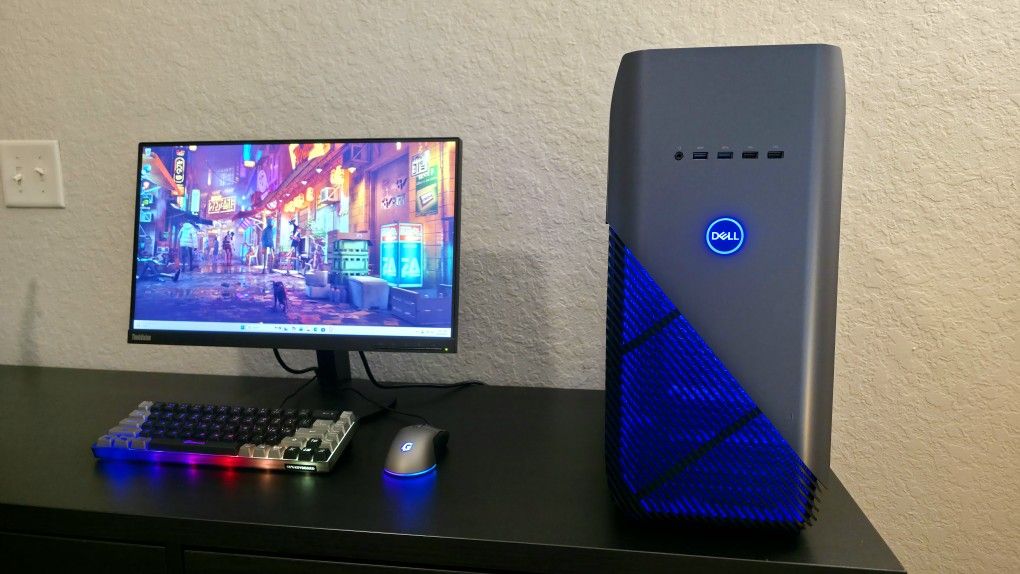 Complete gaming setup dell intel i3 quadcore 3.60ghz, 16gb ram, 256gb nvme + 1tb, nvidia gtx, wifi