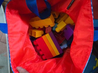 Bag of large blocks legos