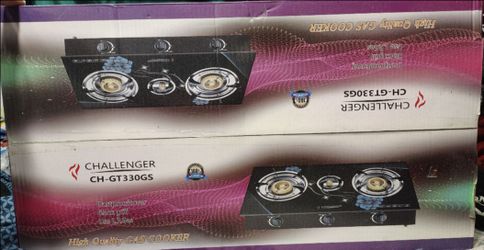 Challenger CH-GT330GS 3-Burner Gas Cooker