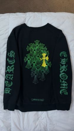 Black Chrome Hearts Sweater (Green / Yellow Crosses)