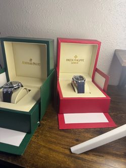 Audemars Piguet and Patek Philippe Watches with Boxes
