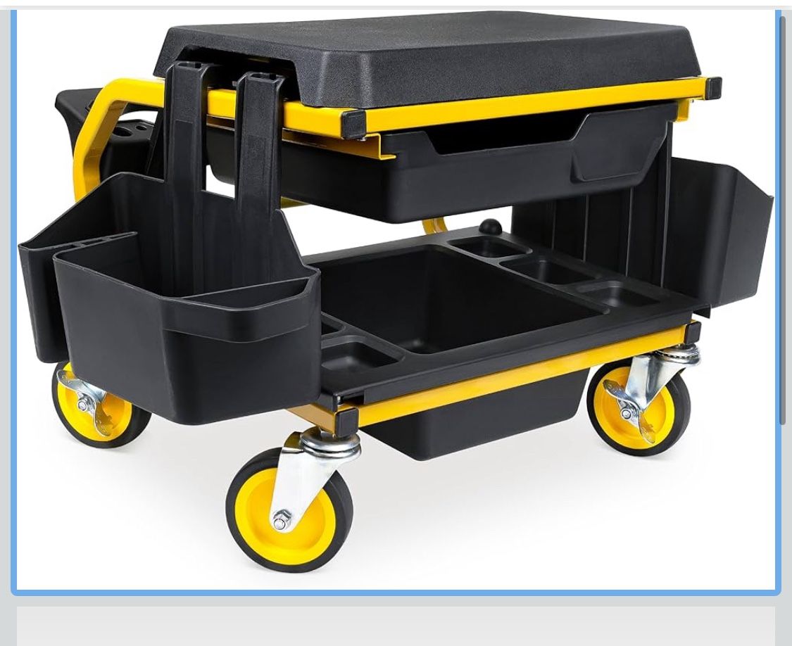 🔥BRAND NEW Smart Jerry Rolling Mechanic Stool