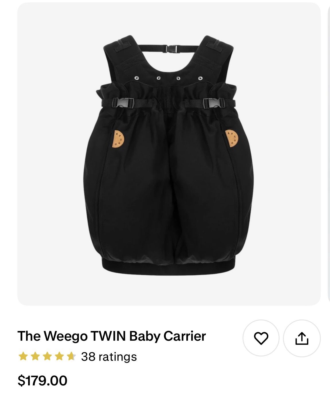 The Weego Twin Baby Carrier 