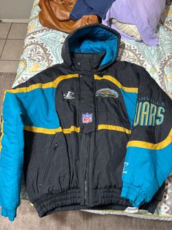 1990s Logo Athletic Jacksonville Jaguars puffer hooded jacket