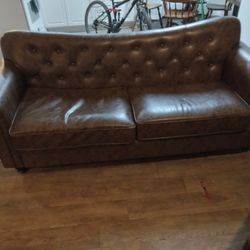 Leather Couch And Love Seat 