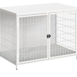 White Dog Crate