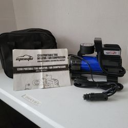 PORTABLE TIRE INFLATOR/AIR COMPRESSOR 
