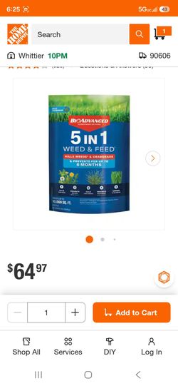 BioAdvanced 5-in-1 Weed & Feed 10,000 sq ft