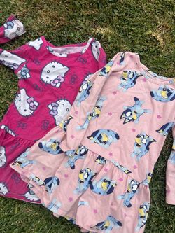 4t blue and hello kitty dress