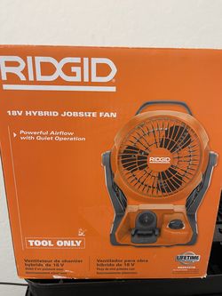 Ridgid 18V Cordless Hybrid Jobsite Fan