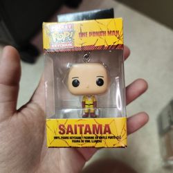 Saitama One Punch Man Funko Pocket Pop Keychain