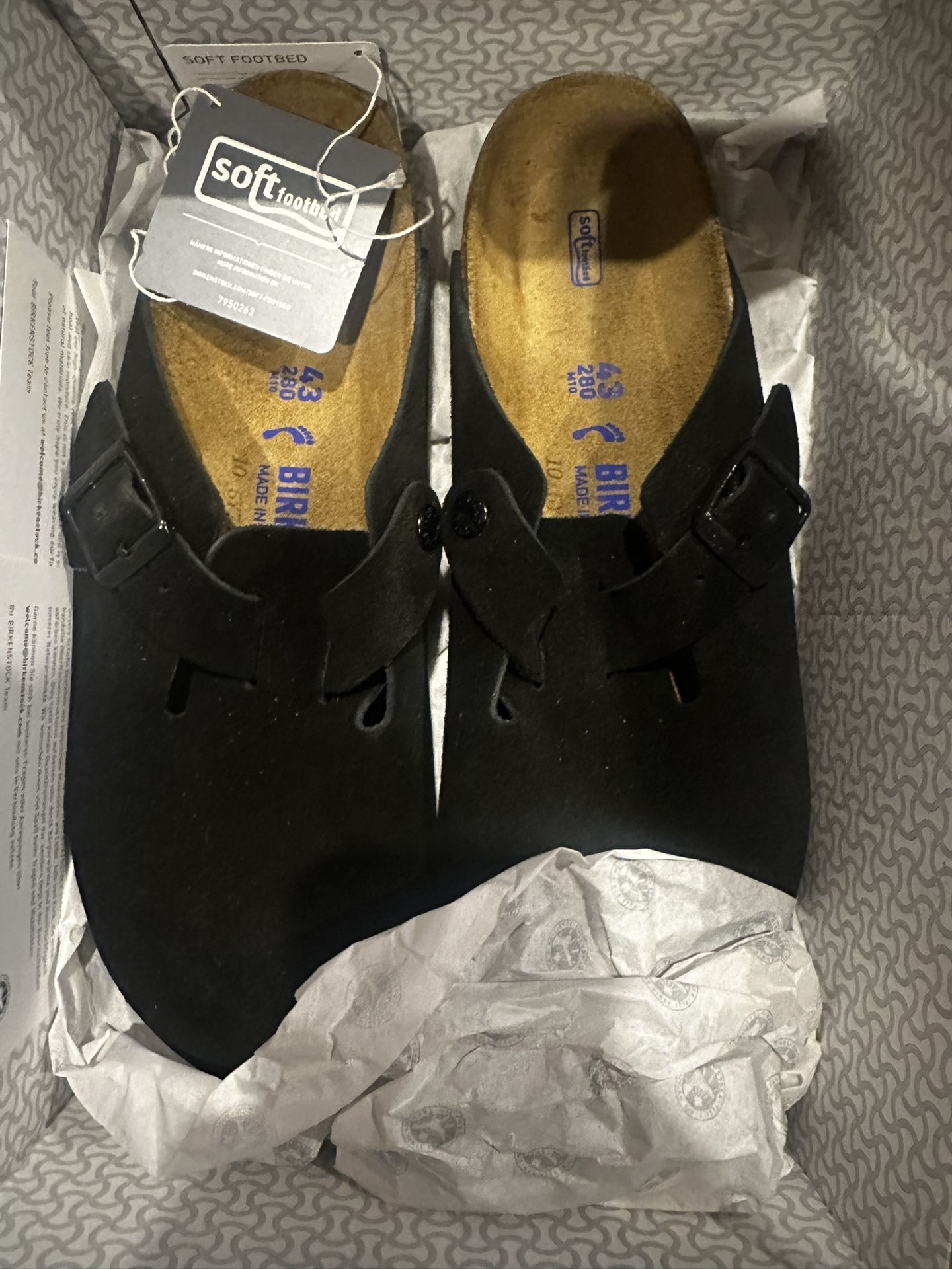 Black Boston Birkenstocks