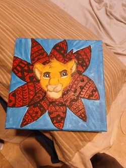 Art piece of simba