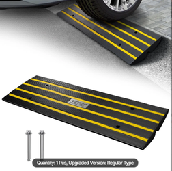 Curbside Bridge Ramps for Loading Dock Garage Sidewalk, Expandable Full Ramp Set