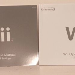 Nintendo Wii Operations Manuals Instructions  Book 
