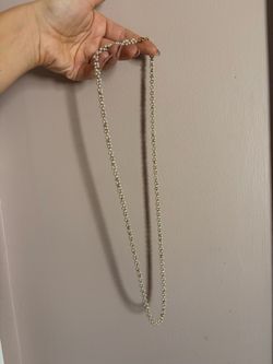 Long Pearl Beaded Necklace vintage 1950s