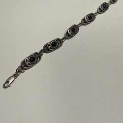 Best offer! Beautiful real silver celtic bracelet 7"