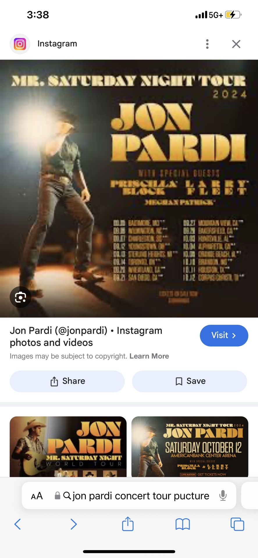 Jon Pardi Pit Tickets