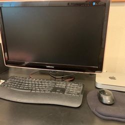 Title  Mac Mini with 27” Samsung screen +wireless Microsoft keyboard and mouse