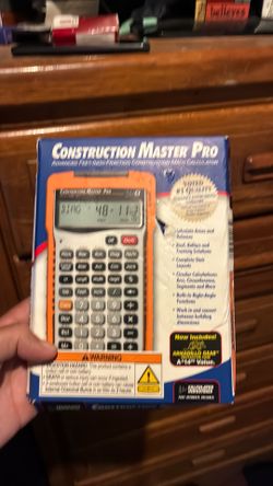 Construction Master Pro calculator $35