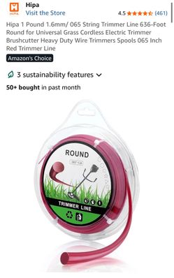 Trimmer line for a string lawn trimmer (weed whacker)