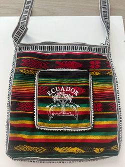 New Handmade Ecuador Crossbody Bag