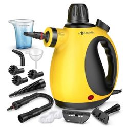 Pressurized Handheld Steam Cleaner for Home, Multi-Surface Steamer with 12 Accessories, 12.8oz Natural Steamer for Cleaning Car, Bathroom, Shower, Uph