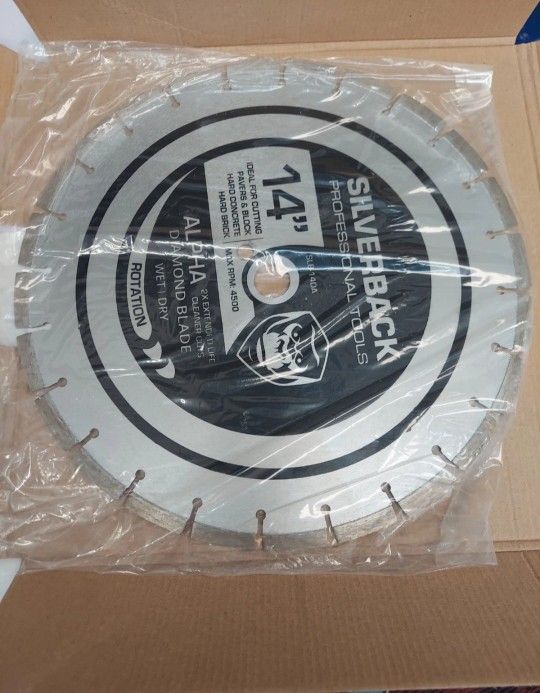 Wet Dry 14" Croncrete Saw Blade New