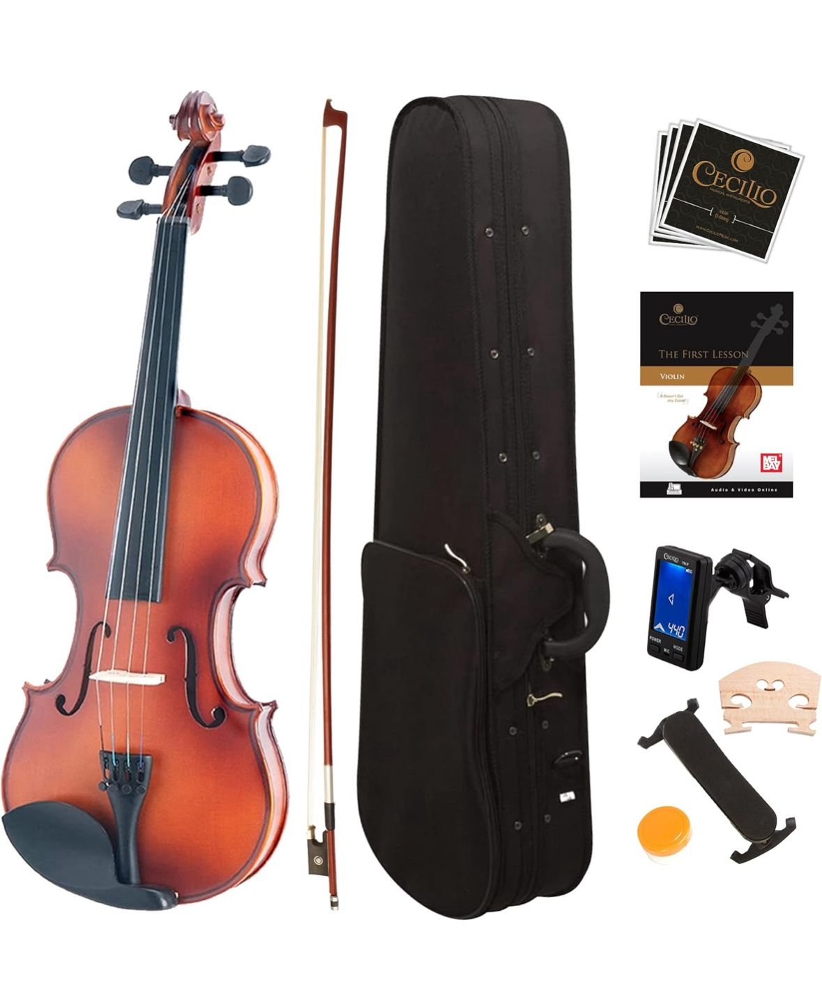 Mendini By Cecilio Violin 4/4 Full Size For Beginner