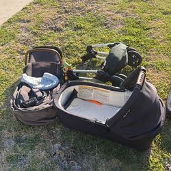 Nuna stroller and bassinet combo