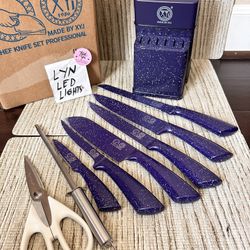 Kitchen Knife Set 9pcs With Block