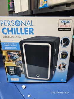 Personal Chiller LED Lighted Mini Fridge