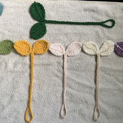 Handmade Crochet Plant Sprout Bookmark