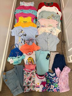 Girls Clothing Bundle Tops Pants Lot