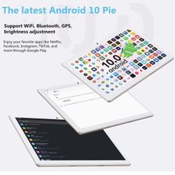 Tablet 10 inch ,Android 10 Tablet Google GMS Certified,4GB RAM 64GB ROM,128GB Expandable,Wi-Fi,Bluetooth,GPS,Tablet with Keyboard,Mouse,Tablet Cover a