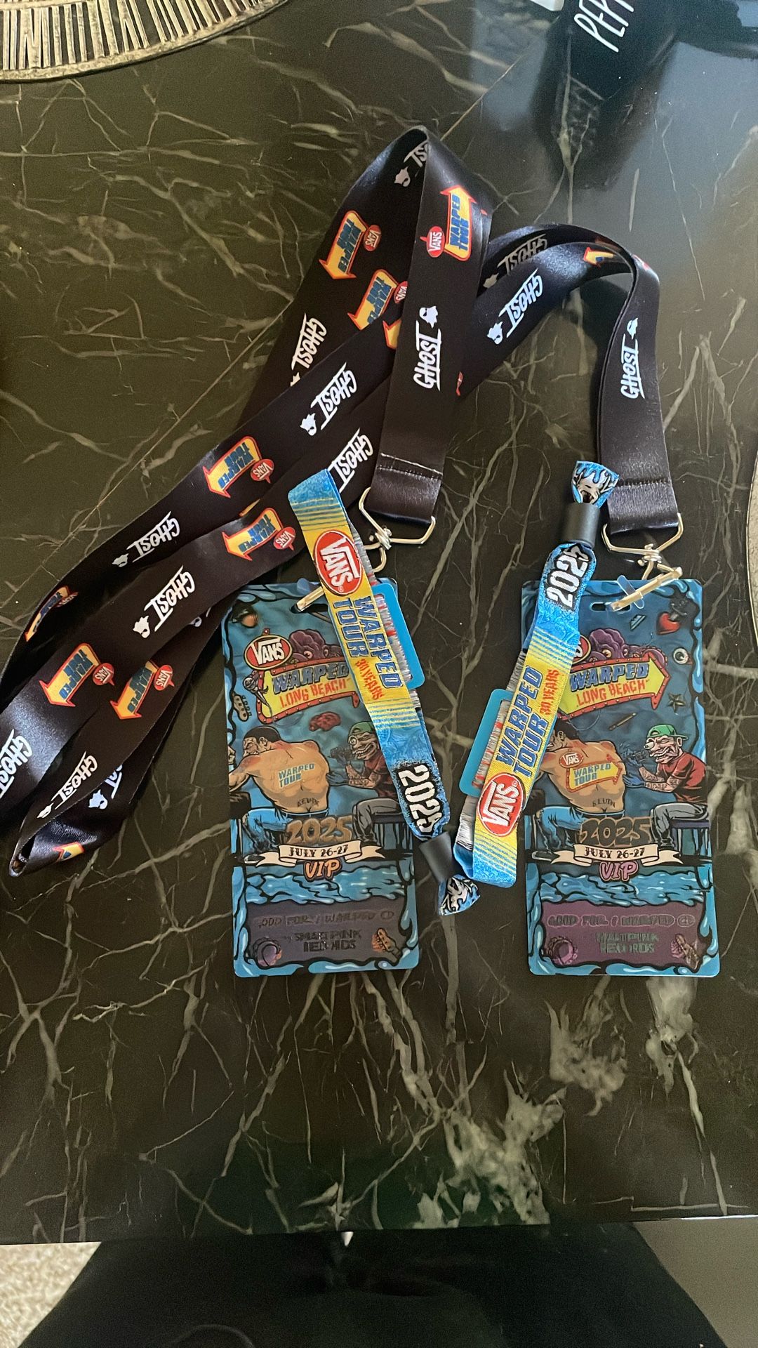 2 VIP Tickets Vans Warped Tour Long Beach