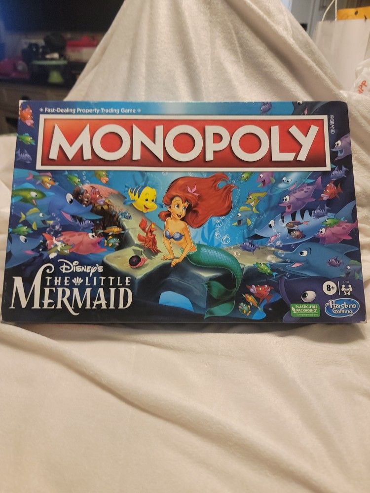 BRAND NEW HASBRO DISNEY LITTLE MERMAID MONOPOLY GAME