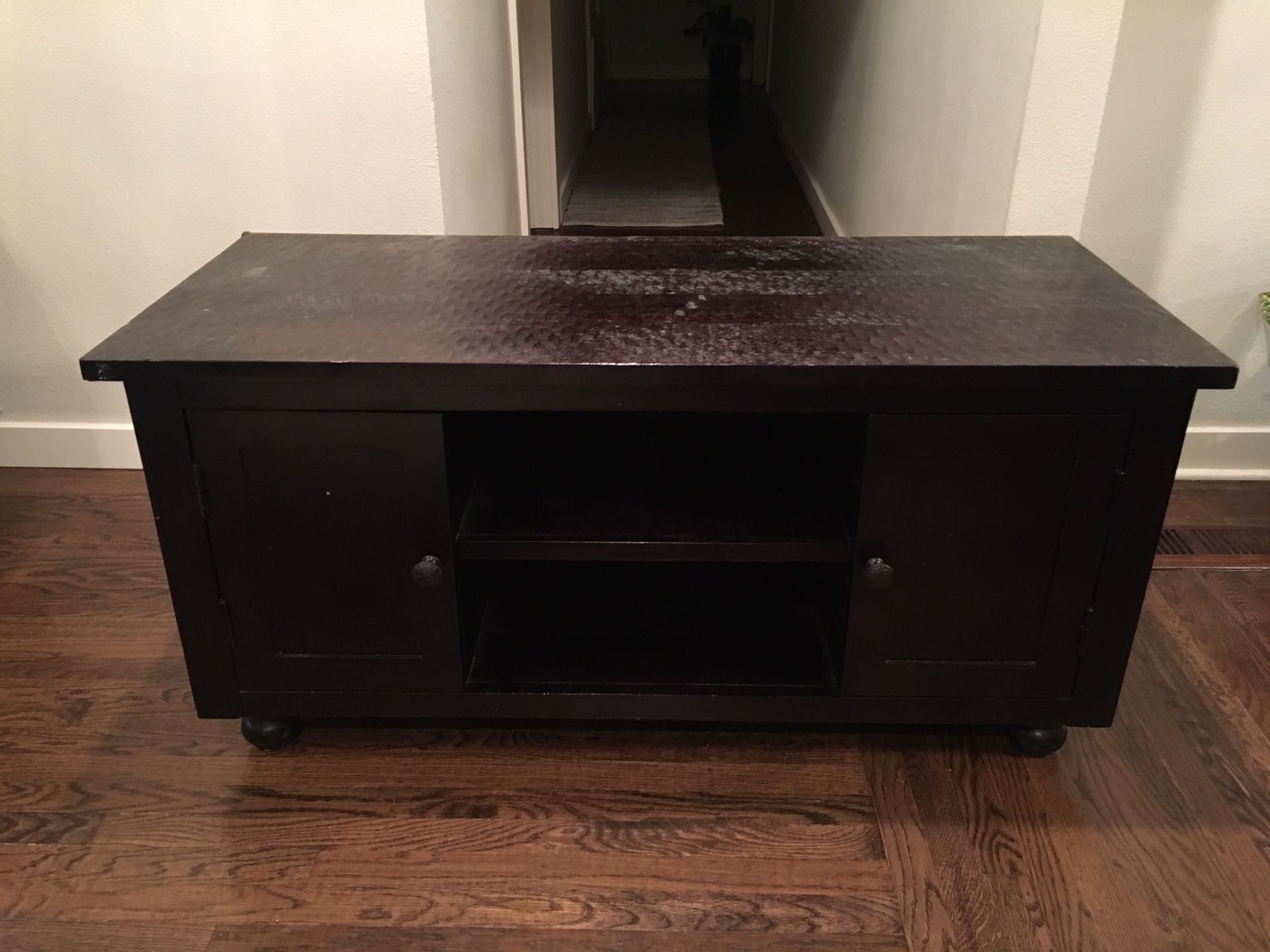 Wood TV stand