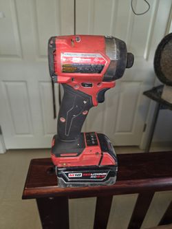 Milwaukee Impact Drill with big lithium battery