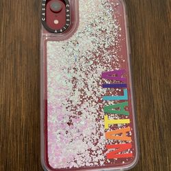 Casetify iPhone XR Phone Case - Liquid With Glitter - Like New 