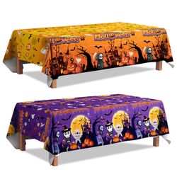 2pcs Halloween Decorations Tablecloth Kits (New, Unopened)