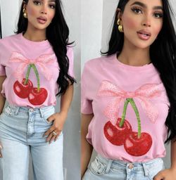 Pink Cherry blouse (medium)