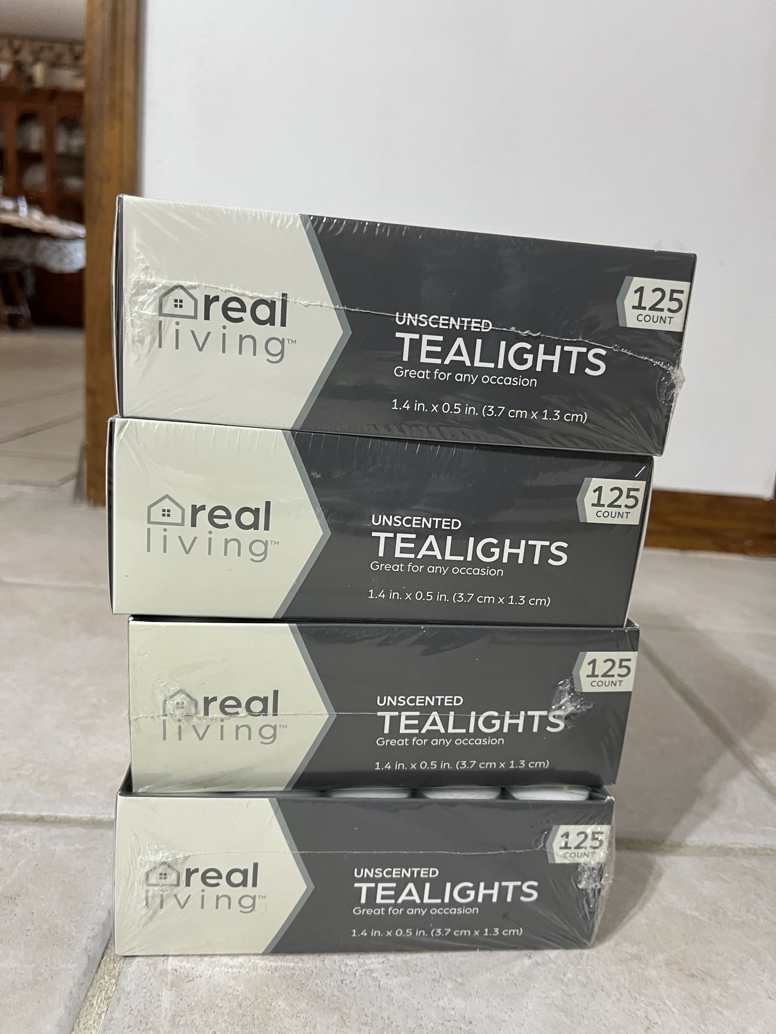 500 Unscented Tealight Candles – Wedding or Event Décor