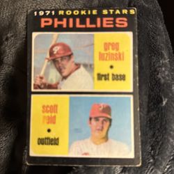 Baseball card 1971 rookie stars Scott Reid & Greg luzinski